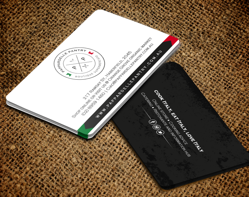 Business Card Design by chandrayaan.creative for Pappardelle Pantry | Design #10984777