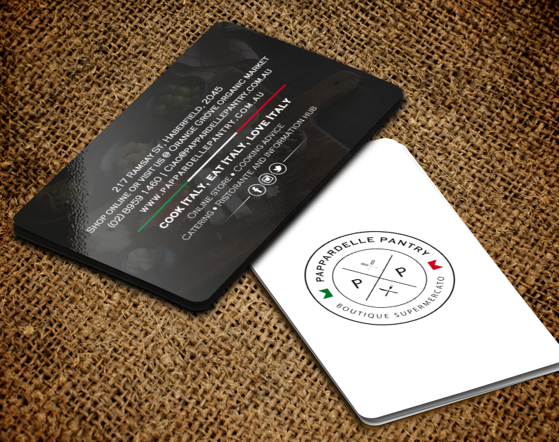 Business Card Design by chandrayaan.creative for Pappardelle Pantry | Design #10984778