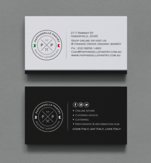 Business Card Design by chandrayaan.creative for Pappardelle Pantry | Design: #10995677