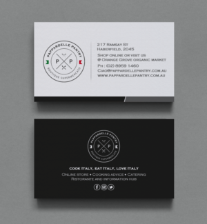 Business Card Design by chandrayaan.creative for Pappardelle Pantry | Design: #10995678