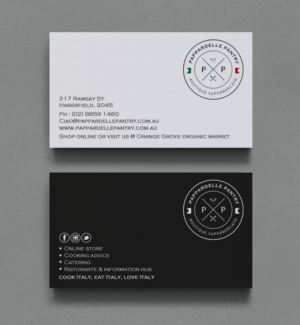Business Card Design by chandrayaan.creative for Pappardelle Pantry | Design: #10995679