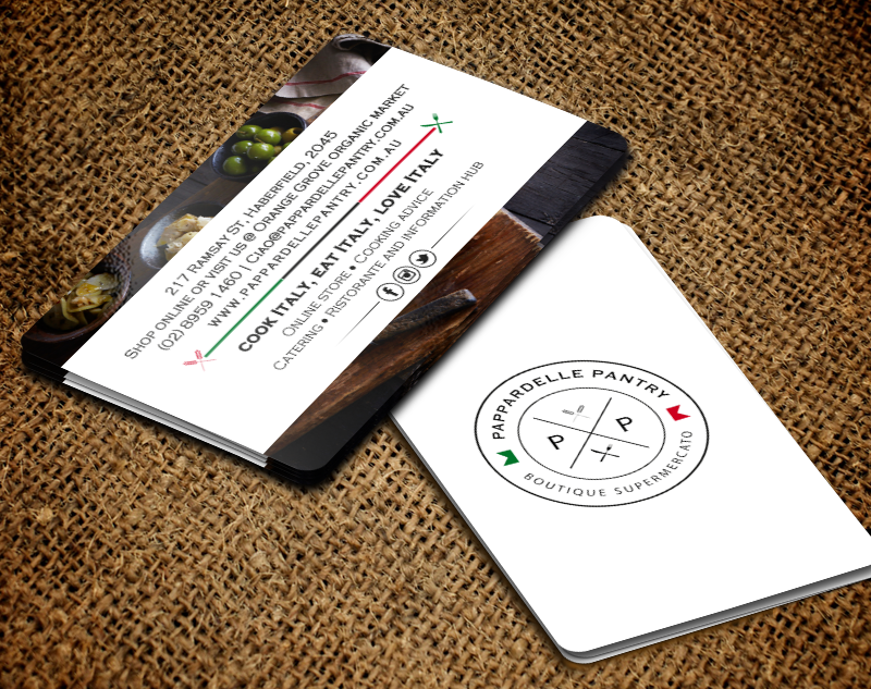 Business Card Design by chandrayaan.creative for Pappardelle Pantry | Design #10995719