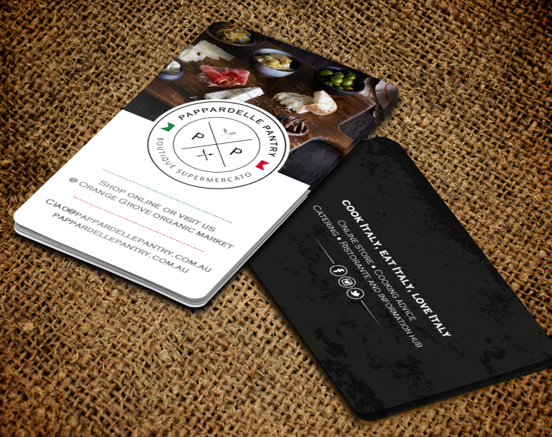 Business Card Design by chandrayaan.creative for Pappardelle Pantry | Design #11059268
