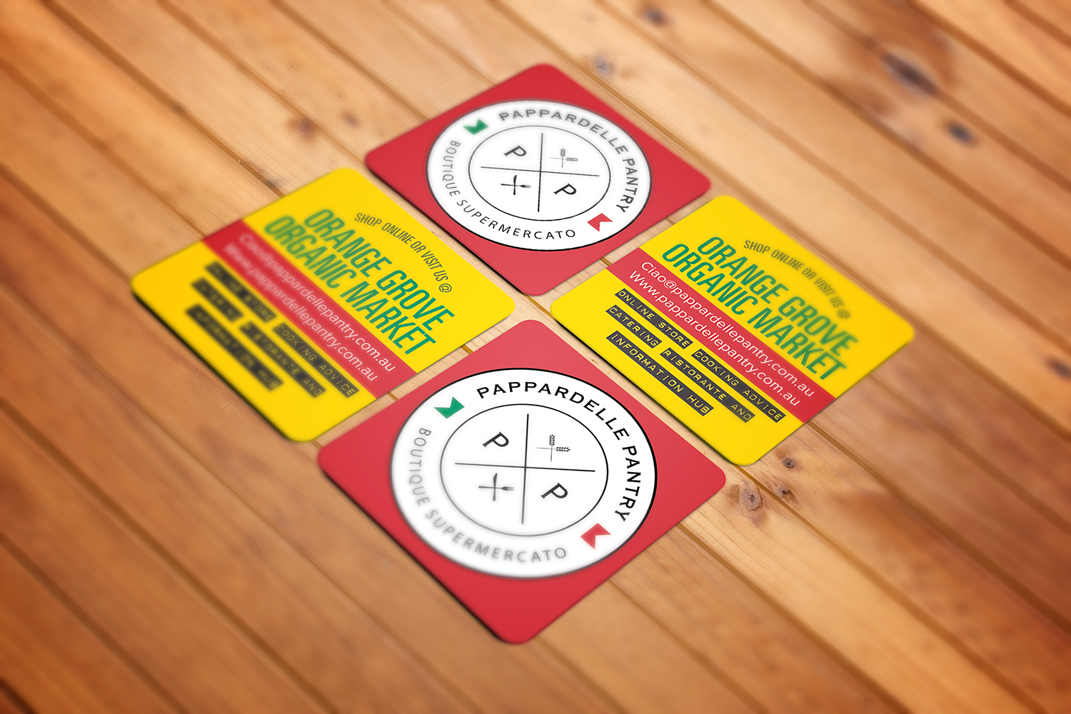 Business Card Design by alhemique1 for Pappardelle Pantry | Design #10966380