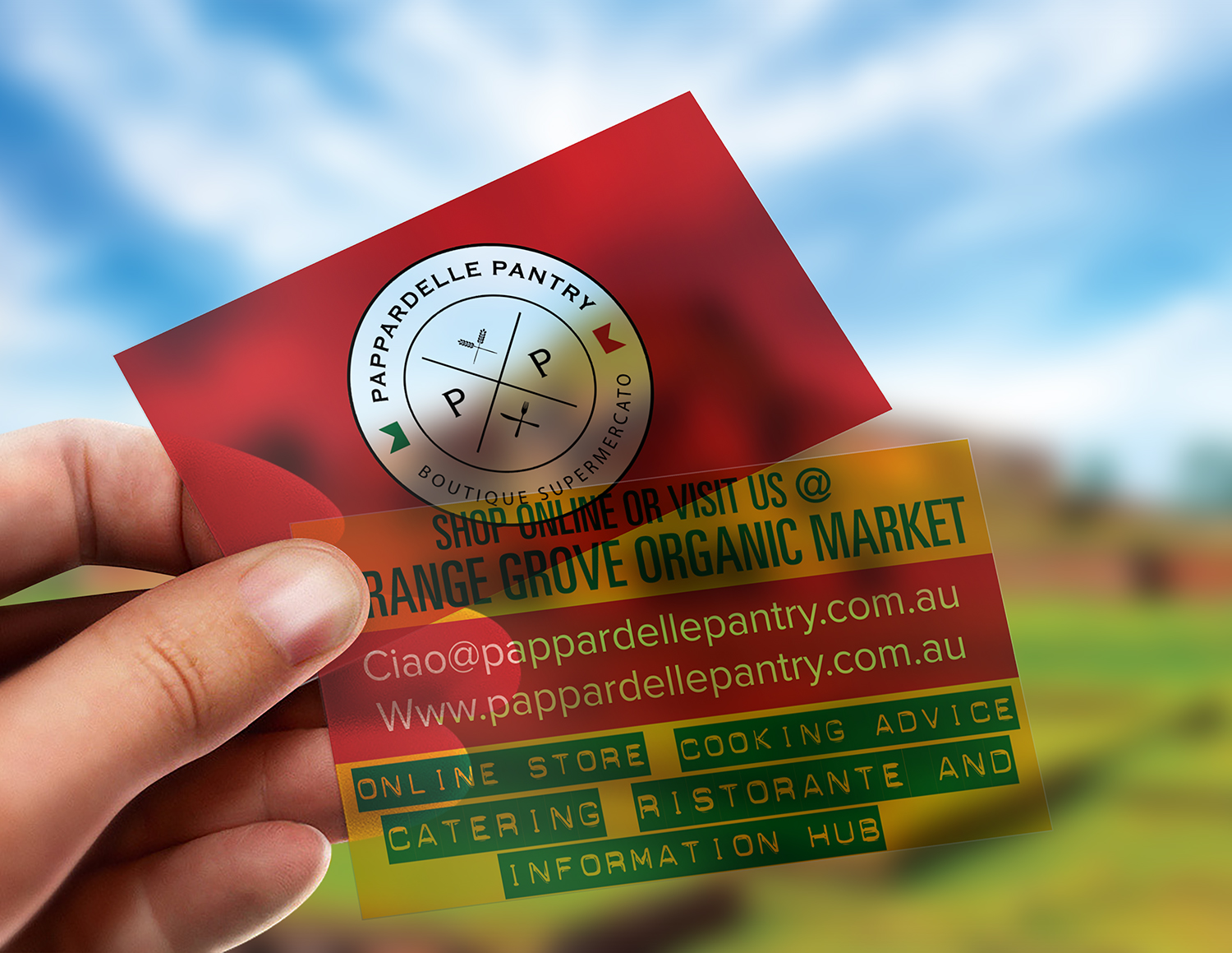 Business Card Design by alhemique1 for Pappardelle Pantry | Design #10966382