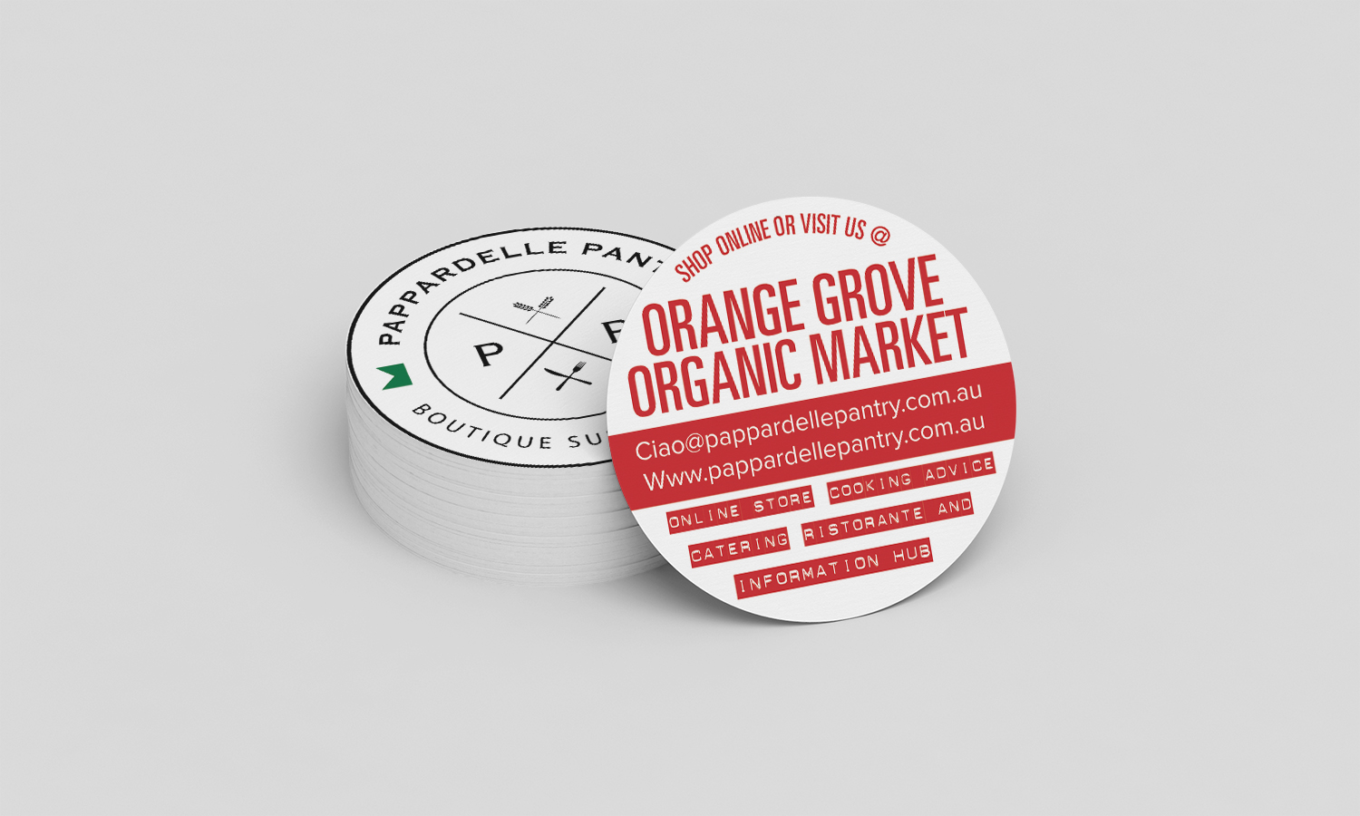 Business Card Design by alhemique1 for Pappardelle Pantry | Design #11053994