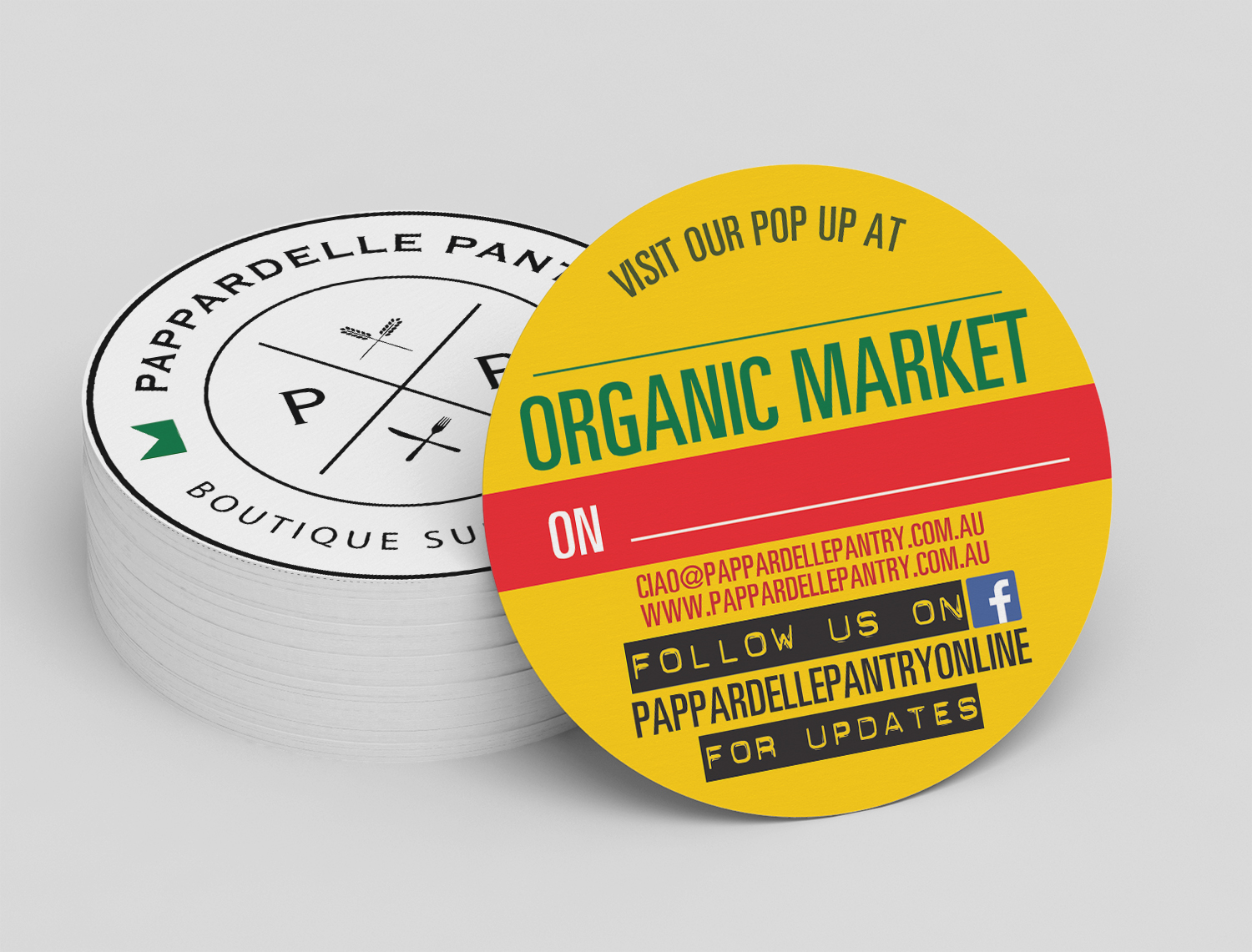 Business Card Design by alhemique1 for Pappardelle Pantry | Design #11065488