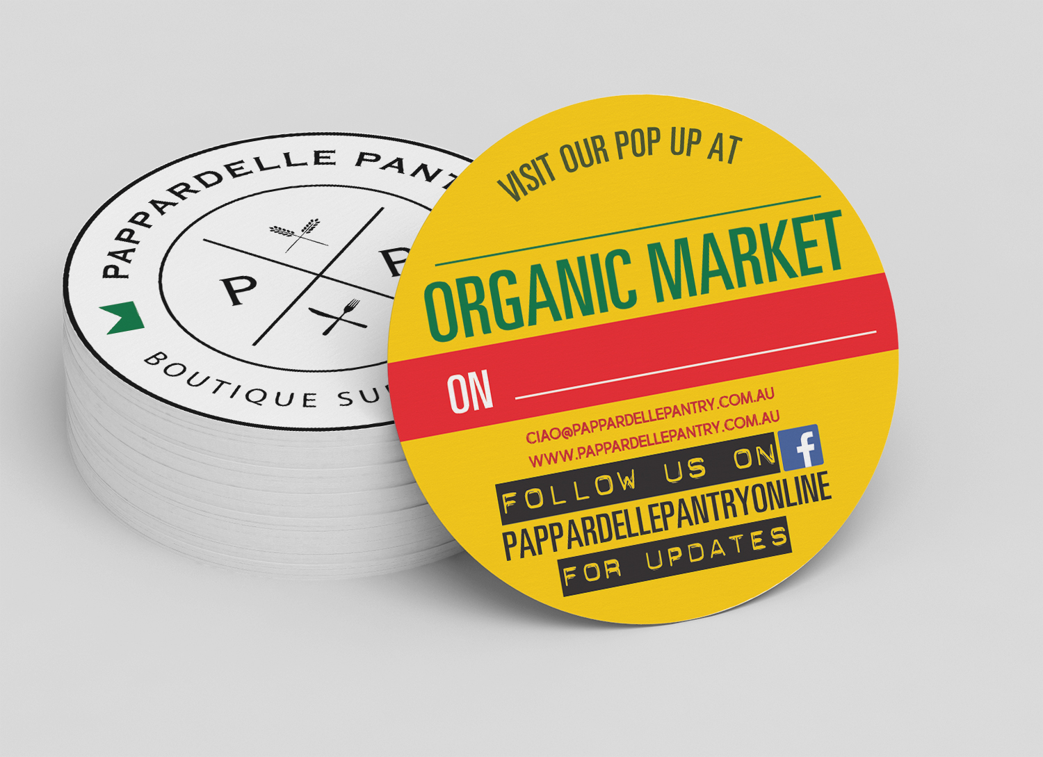 Business Card Design by alhemique1 for Pappardelle Pantry | Design #11078524