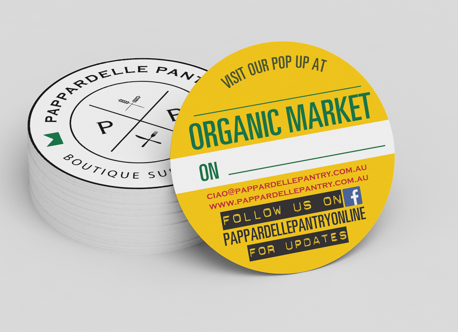 Business Card Design by alhemique1 for Pappardelle Pantry | Design #11078527