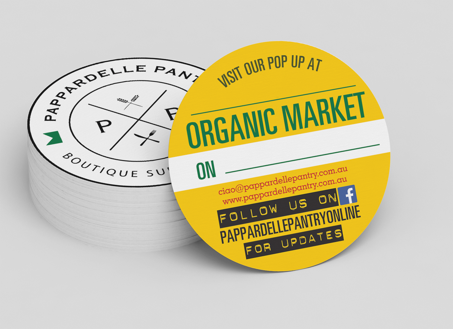 Business Card Design by alhemique1 for Pappardelle Pantry | Design #11078539
