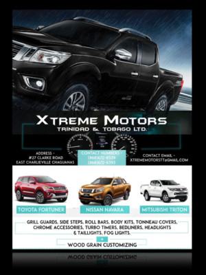 Signage Design by irv for XTREME MOTORS TRINIDAD & TOBAGO LTD. | Design: #11332348