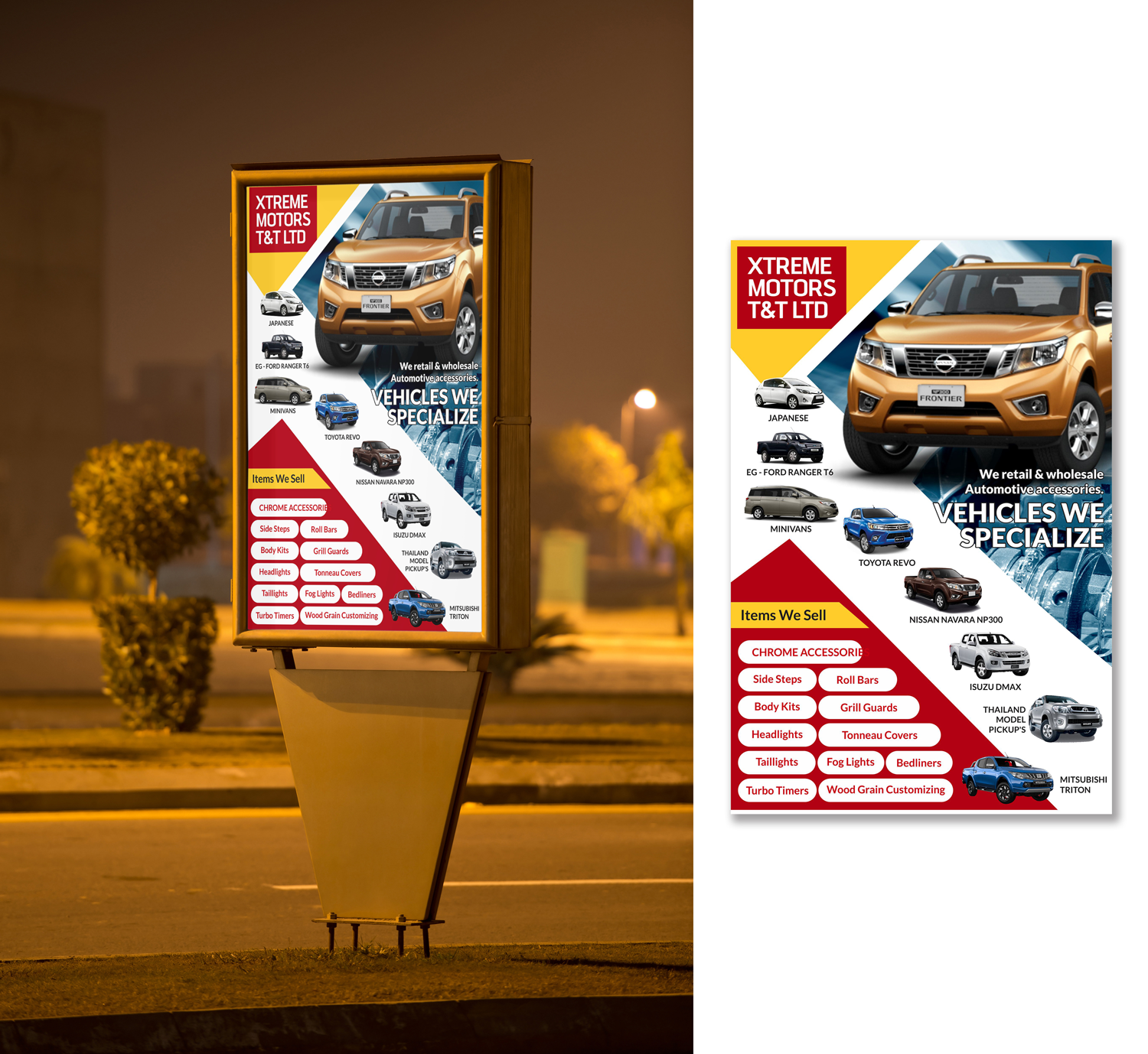 Signage Design by Zeeshan for XTREME MOTORS TRINIDAD & TOBAGO LTD. | Design #10985513