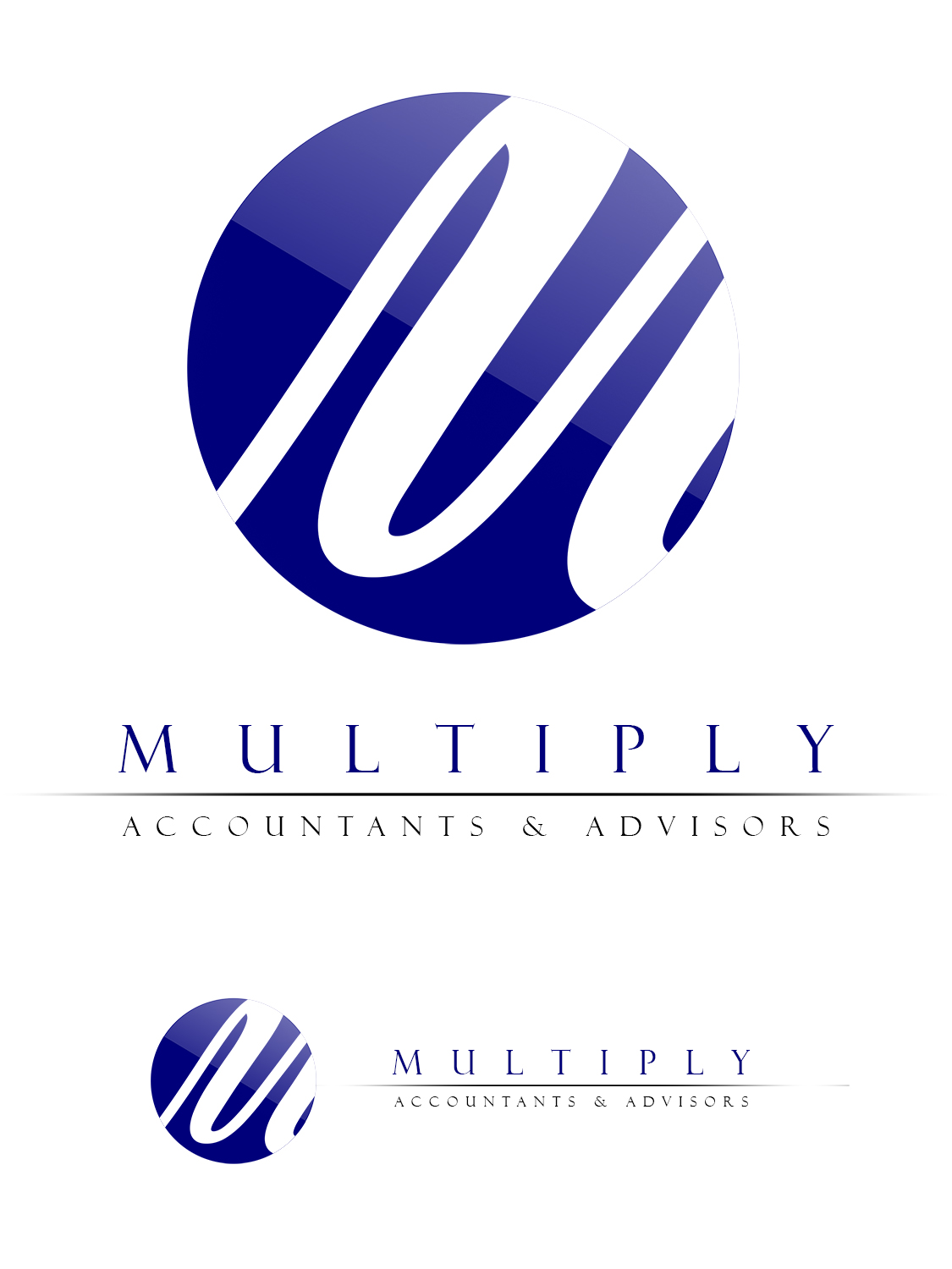 Logo Design by I am Andrés for Multiply Accountants & Advisors  | Design #10957928