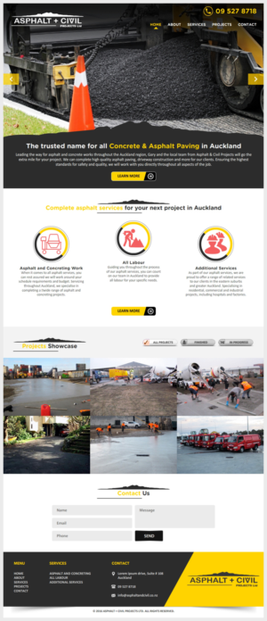 Web Design by -Marc- for Tombleson Construction LTD | Design: #10946467
