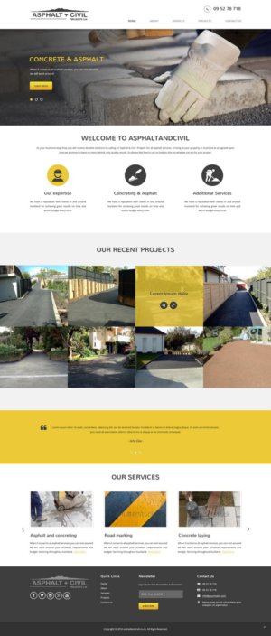 Web Design by pb for Tombleson Construction LTD | Design: #10962018