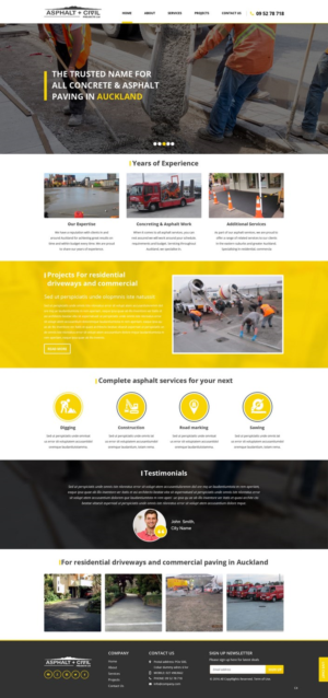 Web Design by pb for Tombleson Construction LTD | Design: #10962021