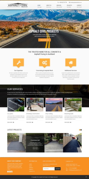 Web Design by pb for Tombleson Construction LTD | Design: #10962025