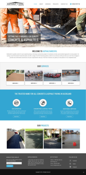 Web Design by pb for Tombleson Construction LTD | Design: #10962028