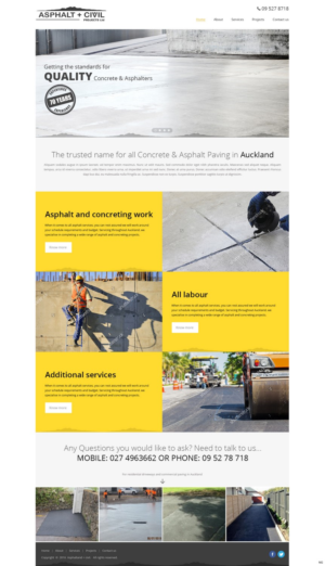 Web Design by pb for Tombleson Construction LTD | Design: #10962029