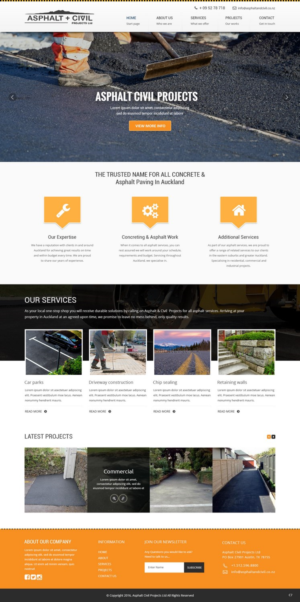 Web Design by pb for Tombleson Construction LTD | Design: #10962030