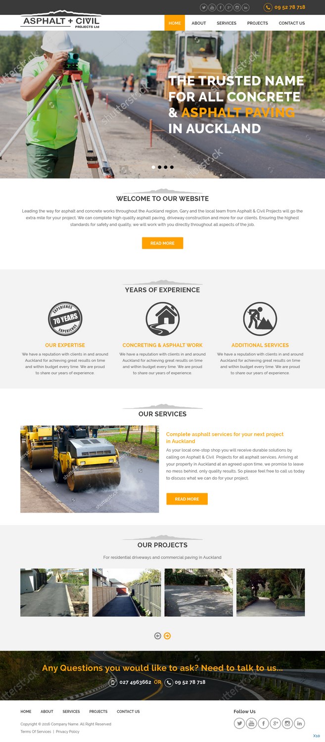 Web Design by pb for Tombleson Construction LTD | Design #10965235