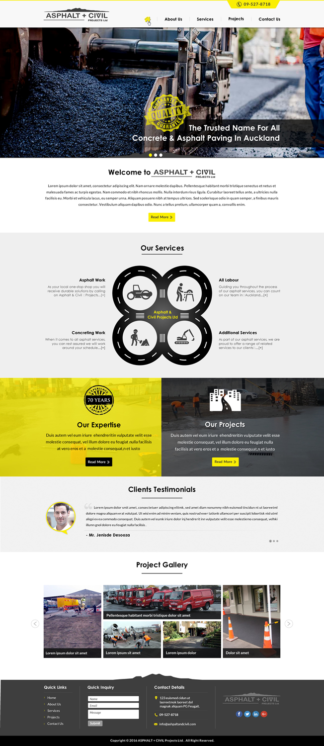 Diseño Web por Sbss para Tombleson Construction LTD | Diseño #10956423