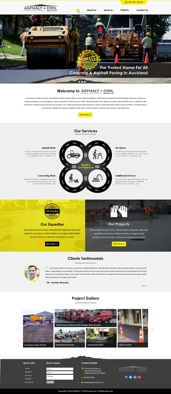 Diseño Web por Sbss para Tombleson Construction LTD | Diseño #10956424