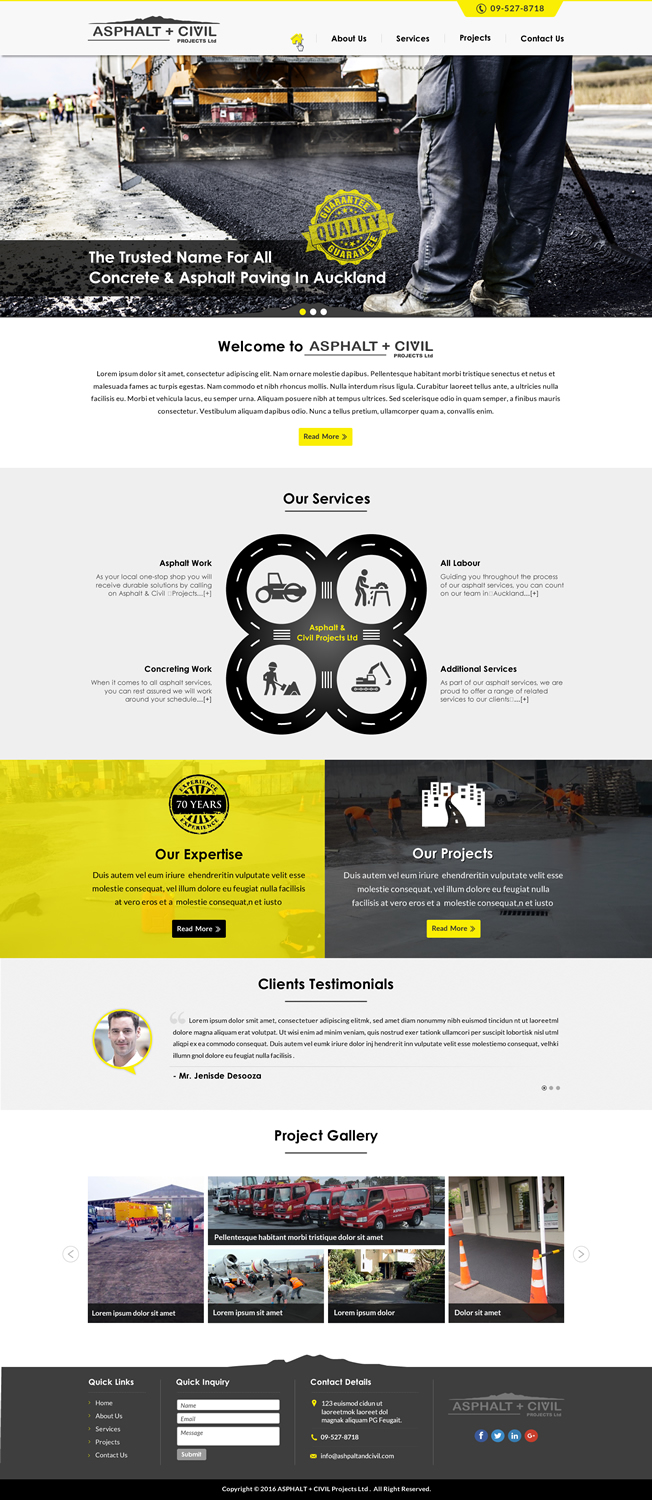 Diseño Web por Sbss para Tombleson Construction LTD | Diseño #10956425