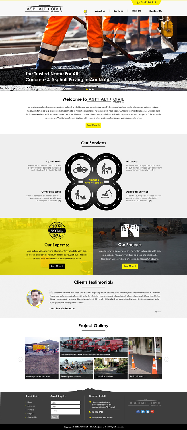 Diseño Web por Sbss para Tombleson Construction LTD | Diseño #10956426