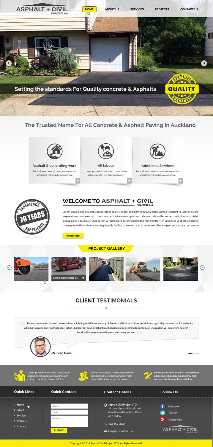 Diseño Web por Sbss para Tombleson Construction LTD | Diseño #10956428