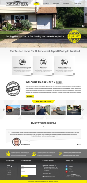 Web Design by Sbss for Tombleson Construction LTD | Design: #10956428