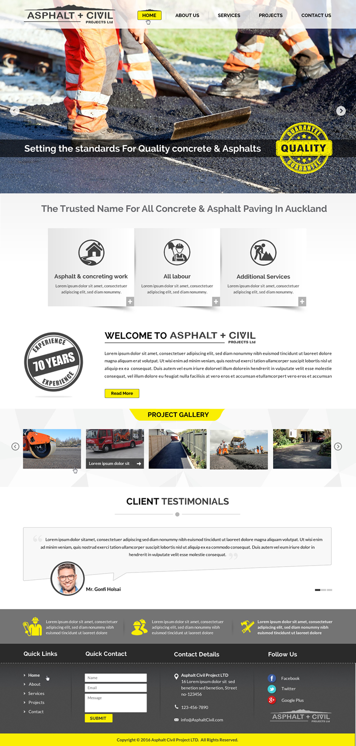 Web-Design von Sbss für Tombleson Construction LTD | Design #10956430