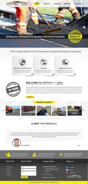Web Design by Sbss for Tombleson Construction LTD | Design: #10956430