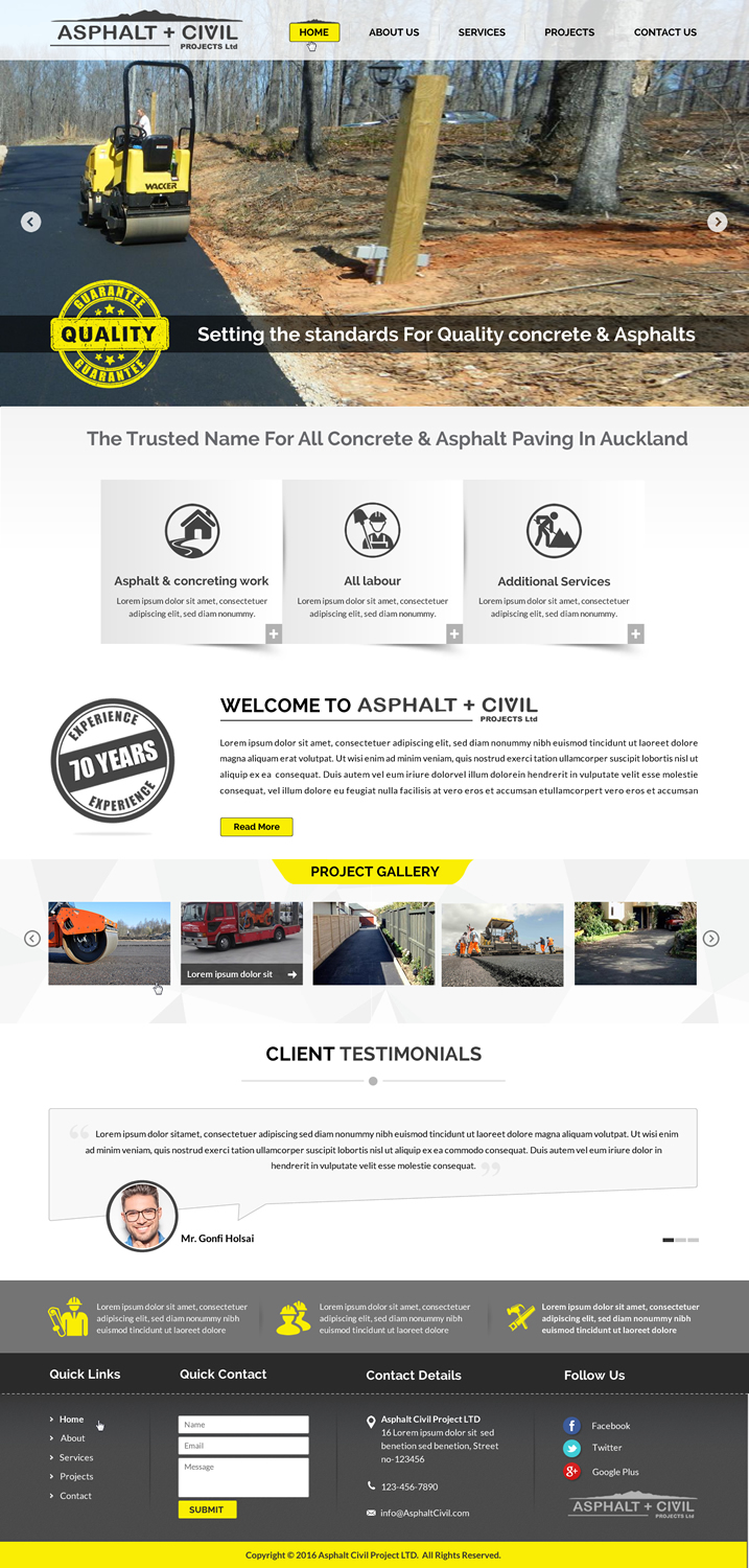 Diseño Web por Sbss para Tombleson Construction LTD | Diseño #10956431