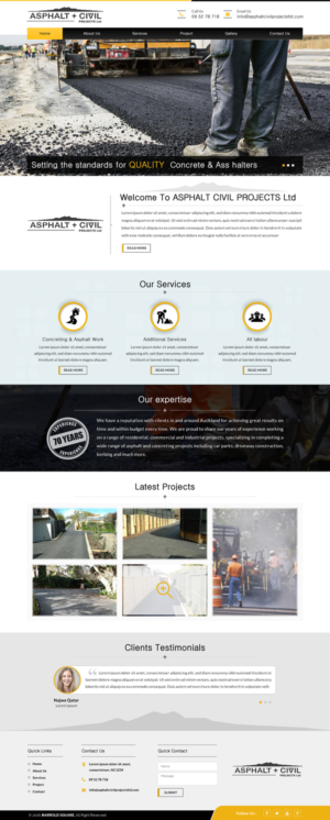 Web Design by Sbss for Tombleson Construction LTD | Design: #10958298