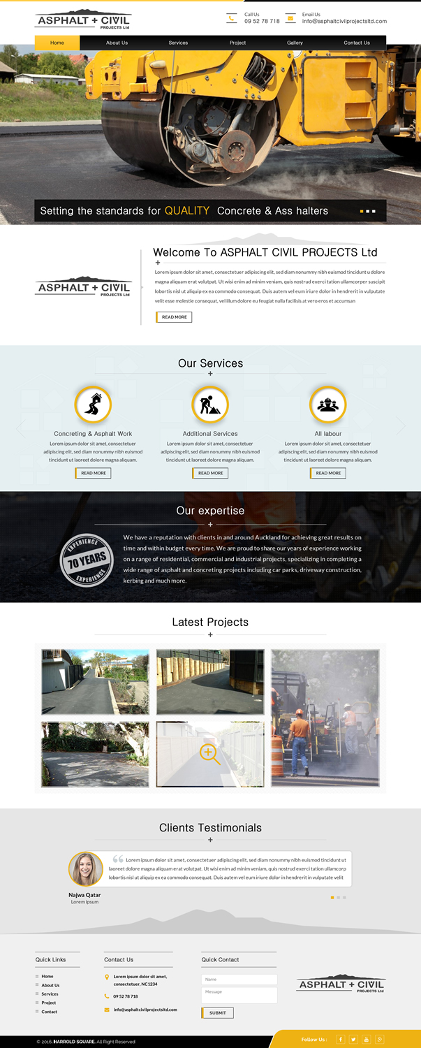 Web Design by Sbss for Tombleson Construction LTD | Design #10958300
