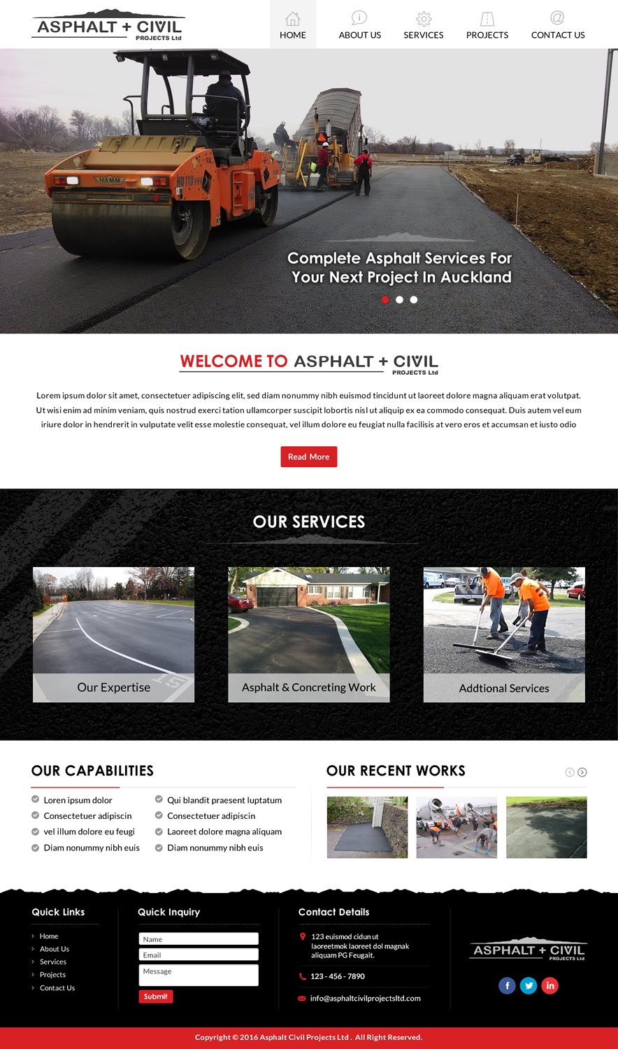 Web-Design von Sbss für Tombleson Construction LTD | Design #10960921