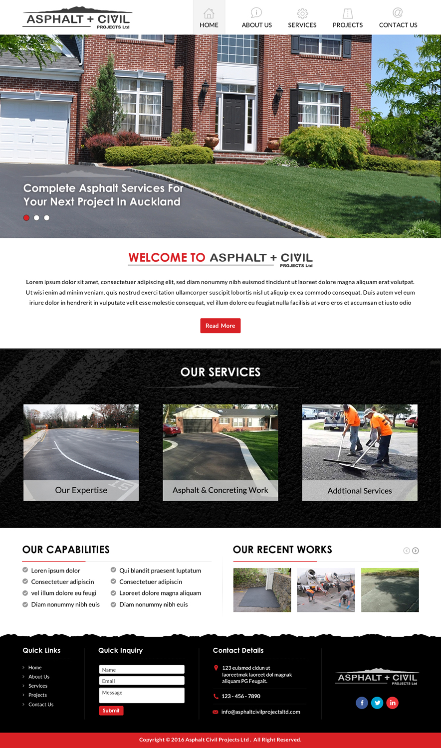 Web-Design von Sbss für Tombleson Construction LTD | Design #10960925