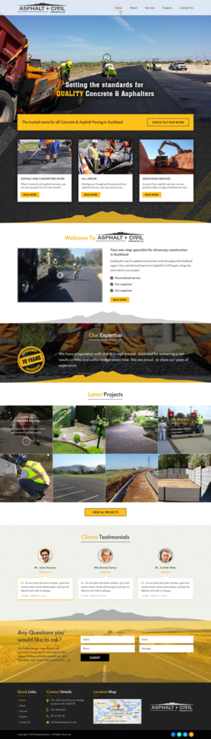 Web Design by Sbss for Tombleson Construction LTD | Design: #10960928