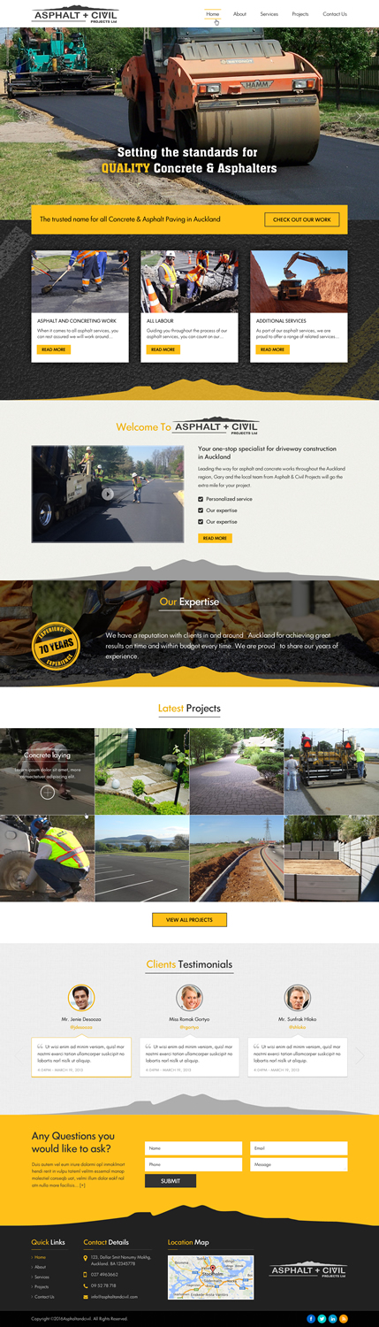 Web Design by Sbss for Tombleson Construction LTD | Design #10960937