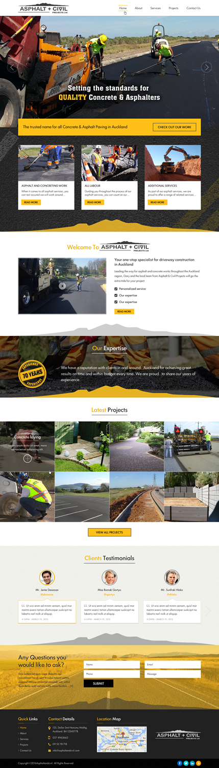 Web Design by Sbss for Tombleson Construction LTD | Design #10960938
