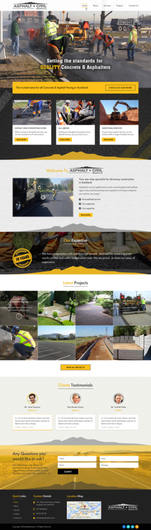 Web Design by Sbss for Tombleson Construction LTD | Design: #10960940