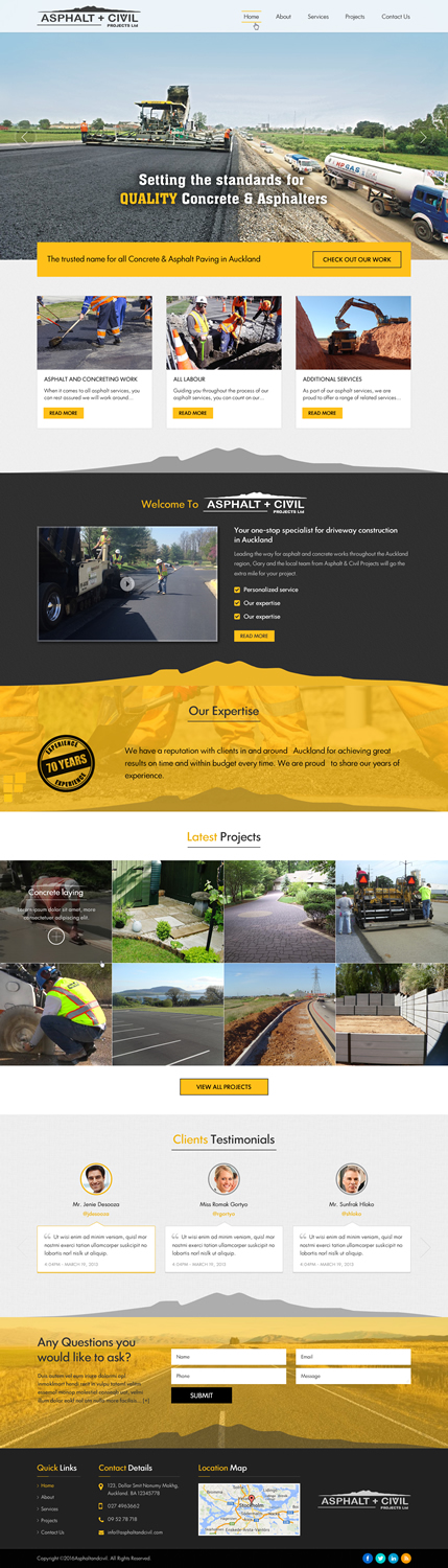 Web Design by Sbss for Tombleson Construction LTD | Design #10960941