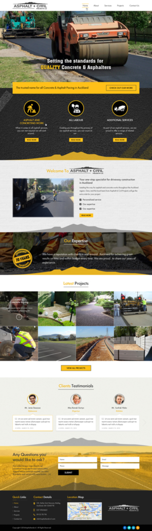 Web Design by Sbss for Tombleson Construction LTD | Design: #10960950
