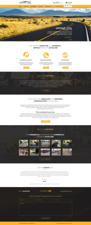 Web Design by Impressive Sol for Tombleson Construction LTD | Design #11020376