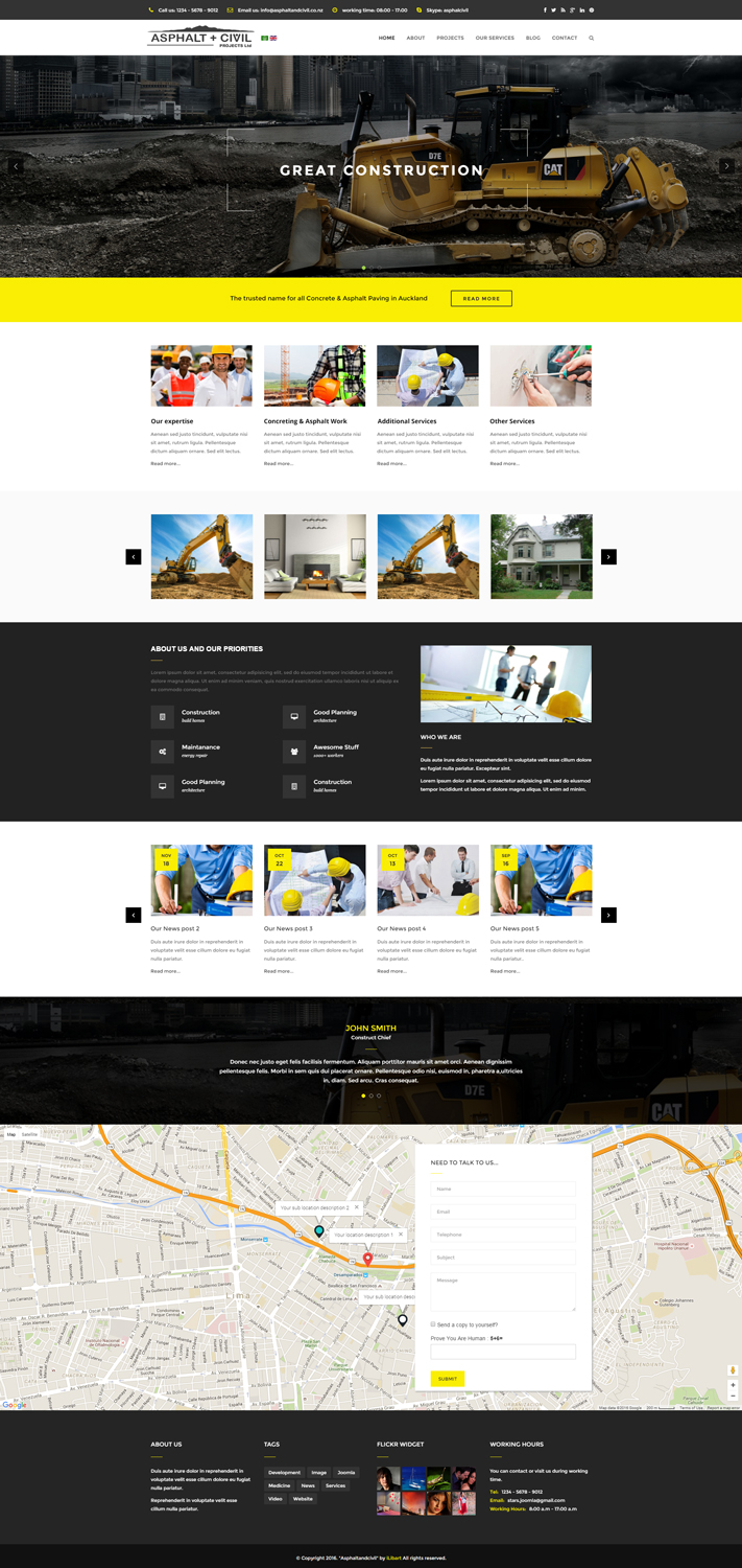 Web Design by iLibart for Tombleson Construction LTD | Design #10967490