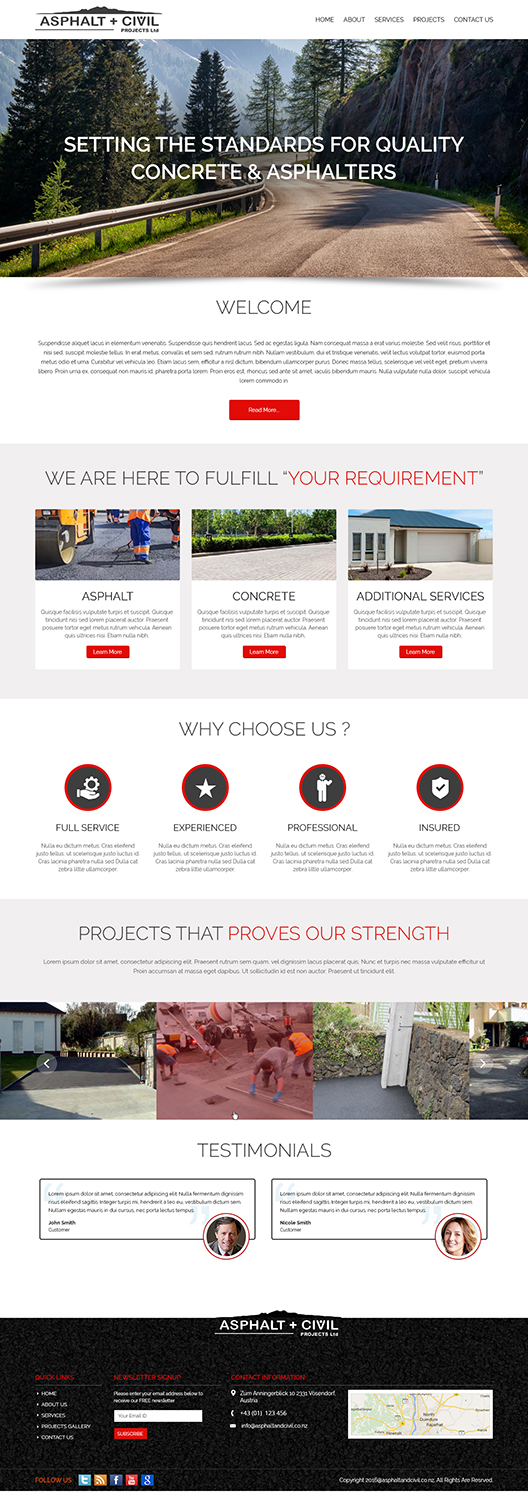 Web Design par SJ-Designer pour Tombleson Construction LTD | Design #11088027