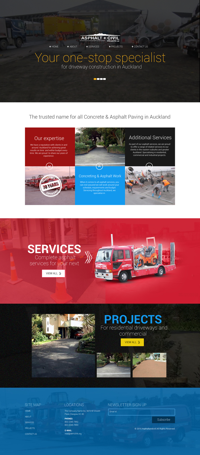 Web Design by sai.designer87 for Tombleson Construction LTD | Design #10970187