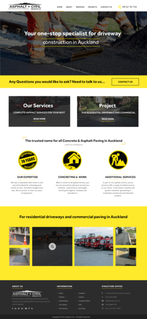 Web Design by Xclusive Designers for Tombleson Construction LTD | Design: #11014307