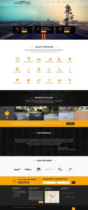 Web Design by Da Miracle for Tombleson Construction LTD | Design #11016608